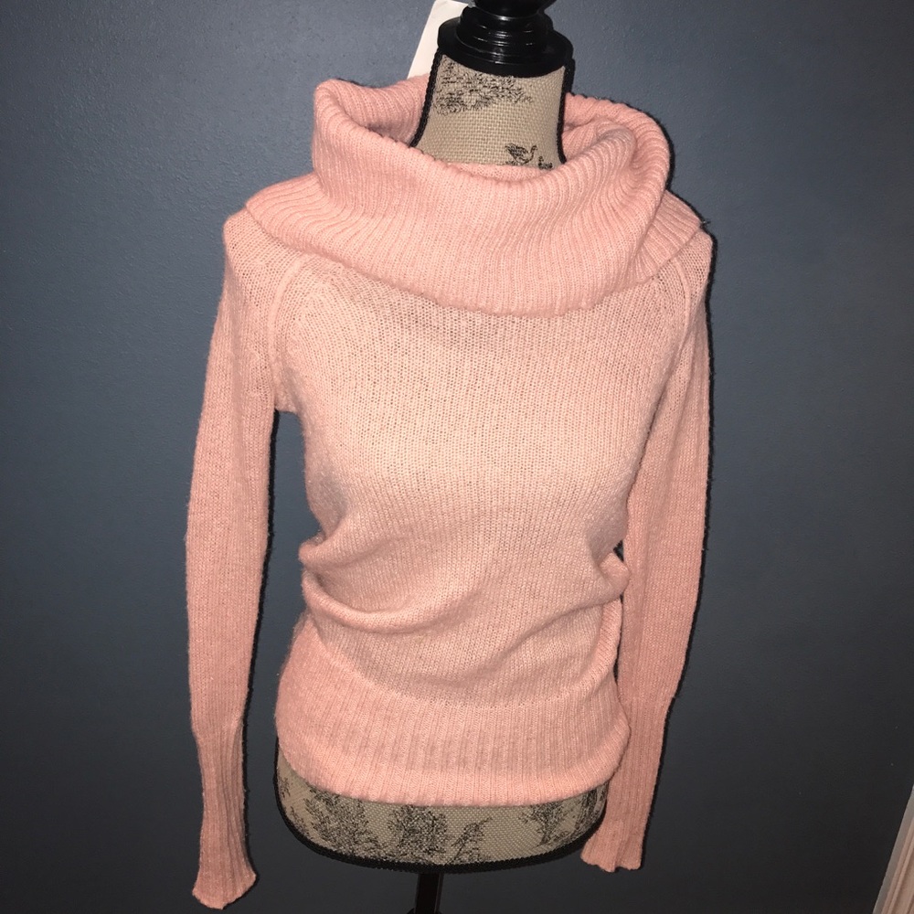 Like New💗J.CREW pink wool/mohair sweater XS
